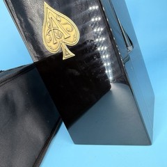 Armand De Brignac Ace of Spades Champagne Black Lacquered Case Box & Sleeve