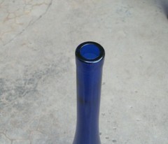Cobalt Blue Wine 16 1/2&Prime; Glass Bottle ~ Beautiful