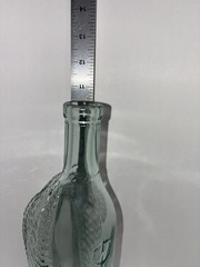 Vintage Ship Wine Bottle Decantor Weave Pattern