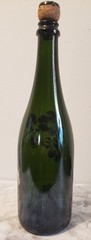 Vintage Perrier Jouet Fleur de Champagne Hand Painted Bottle Empty