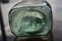 Vintage TAYLOR SANGRIA Wine Bottle Dark Green Hammondsport NY New York Empty