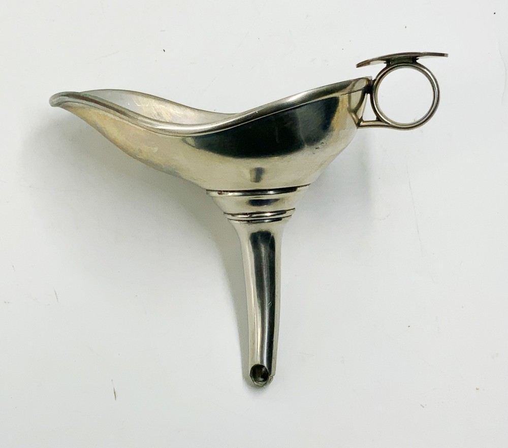 Vintage French Etains Du Manoir pewter Wine funnel France