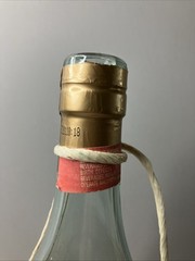 Empty Glass Table Wine Bottle Outside Torch 1.5 L Rattan Wrapped Wick Italy