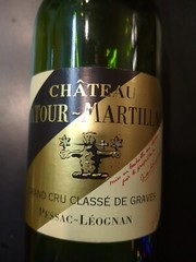 Chateau Latour Martillac Pessac Leognan empty wine bottle 2009