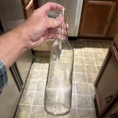 Old Mr. Boston Fine Wines Bottle Magic Panel Bin Bottle 4/5 Quart