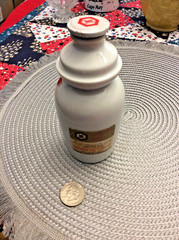 Classic – Kikkoman Plum Wine- Japanese ceramic bottle & top-6&Prime; tall-original tag