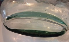 Glass Bottle Jug Aqua Light Green Wine – Holds 85 OZ 11.5&Prime; x 8.5&Prime; Heavy Glass