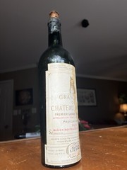 1953 GRAND VIN DE CHATEAU LATOUR VINTAGE EMPTY BOTTLE WITH CORK