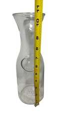 Libbey Accents Clear Glass Carafe 1 Litre Liter Wine Water 33.8 Oz Mexico