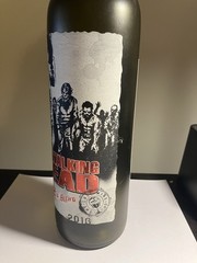 The Walking Dead 2016 Blood Red Blend Empty Wine Bottle 750ml