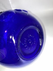Casadis Milano Cobalt Glass Wine Bottle Jug Jus De Fruits No Chips