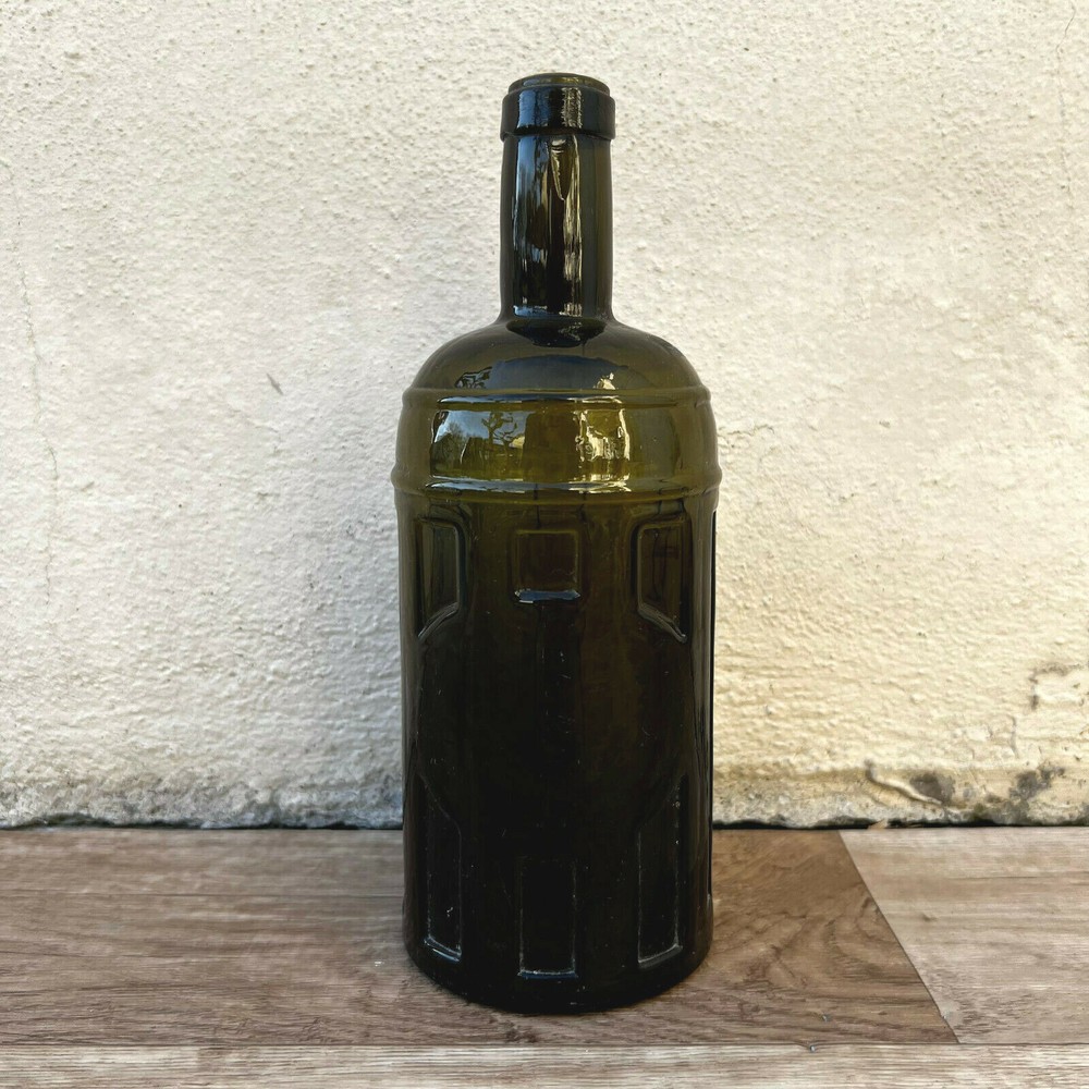 Old French Green Glass wine water pastis bottle circa 1880 10022215