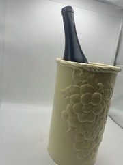 Vintage Yellow Wine Cooler Crock. 1970-1990 Made In Italy.