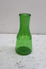 Vintage M LAMONT VINEYARDS 2/5 Pint Green Glass Empty Wine Cruets Bottles.