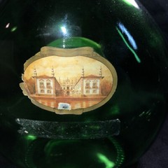 Vintage Lot Of 2 Green MATEUS WINE BOTTLES ~ 50 oz. One With Cork
