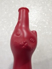 2020 Happy Cat Figural Riesling Glass Wine Bottle Red Home Decor 13&Prime; Empty