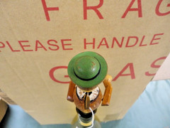 Antique italian wine cork carving Optician Optometrist #2 nice!