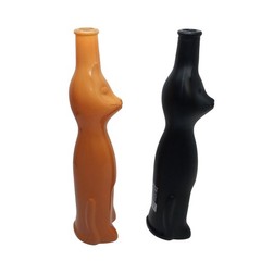 Happy Cat Moselland Black & Orange Cat-Shaped Empty Wine Bottles Halloween Set