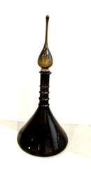 Vintage 21&Prime; MCM 1960s Italy Empoli Smoke Gray Genie Decanter Bottle – RARE
