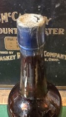Pre Prohibition H.T Dewey & Sons Tokay Wine Liquid Gold Medicinal Amber Bottle