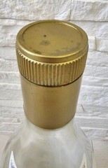 Empty Bottle Large Glass Labelled 3 Litre Capacity Vermouth Bouquet of Moldova