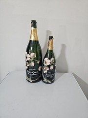 2 PERRIER JOUET BELLE EPOQUE EMPTY BOTTLE 3lt &1.5 lt 2008 jeroboam & MAGNUM