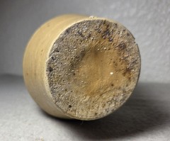 Antique Souza Hand Made Clay Wine Bottle