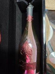 EMPTY ACE OF SPADES ROSE(ARMAND DE BRIGNAC)750ML EMPTY CHAMPAGNE BOTTLE WITH BOX