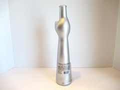 2015 Reinhessen Silver Happy Cat Riesling Glass Wine Painted Empty Bottle 500 ml