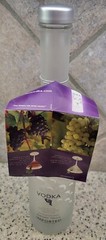 IDOL BURGUNDY FRANCE Glass Vodka Bottle FROSTED Reflective Grapes 12 3/4&Prime; EMPTY