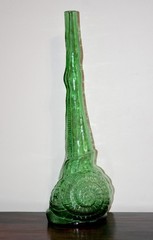 VTG MCM 22.5” Italian Chianti Wine Bottle Decanter Snail Bottle By Cevin Brand