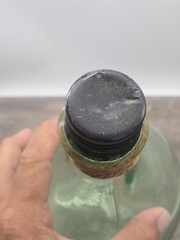 Vintage Glass Demijohn Wine Bottle Jug 3 Liter Hemp Neck Wrap