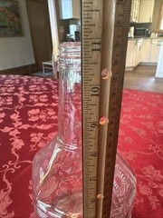 Vintage-57-Manischewitz Clear Half Gallon Wine Bottle,New York,USA(empty)(JU12A)
