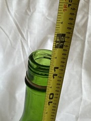 Vintage 1970s Gallo Flavor Guard Glass 4/5 Qt Green Wine Bottle Grapes