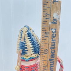Vintage 60&rsquo;s Bohemian Wine Decanter Plastic Wicker Wrapped Bottle Made in SPAIN