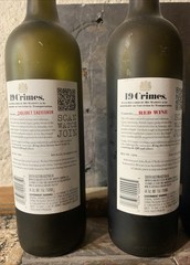 19 Crimes EMPTY Wine Bottles Lot Of 3 Frosted Great For Crafts