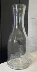 Vintage PAUL MASSON CLEAR GLASS WITH LID Wine Water Milk Carafe