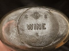 Vintage Owens Illinois Glass Wine Jug Strap Cap PA Seal Grapes Half Gal