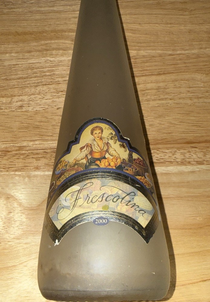 Frescolina 2000 Tocai Friulano Wine Bottle Viansa Sonoma Frosted Clear 500ml