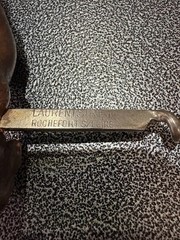 Old French Wine Bottle / Cork Opener With Winery & Region Name