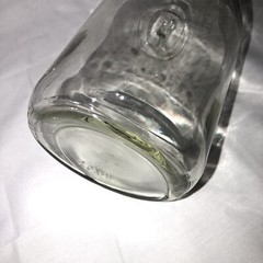 Vintage Paul Masson 10” Glass Wine Carafe Embossed w/ Since 1852
