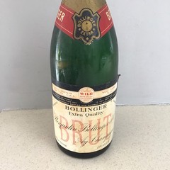 Empty 1961 Bollinger Brut Champagne Extra Quality Display Bottle 19” Tall