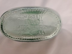 VINTAGE ALMADEN VINEYARDS PONY GREEN GLASS 2/5 PT. WINE BOTTLE LAS GATOS CA #4