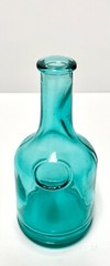 Small Aqua Green Wine Jug Shaped Decorative Bottle