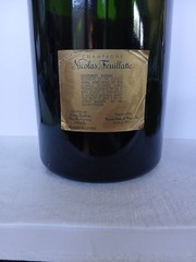 Glass Empty Tall French Wine Brut Champagne Bottle 3000 ML Display Feuillatte