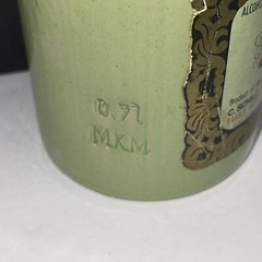 1970s Stoneware German Beameister May-Wine Max Kruger Empty Bottle (no cap)