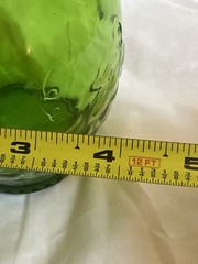 Vintage 1970s Gallo Flavor Guard Glass 4/5 Qt Green Wine Bottle Grapes