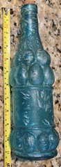 11&Prime; Vintage Morey Mallorca Distillerias Wine Bottle Embossed Grapes With Cork
