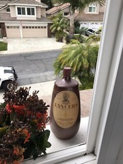 1955 VINTAGE LANCERS ROSE CLAY-CROCK 15” JEROBOAM BOTTLE WITH ORIGINAL FOIL CAP