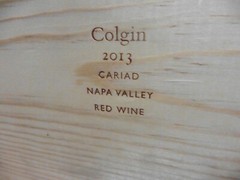 2015 bottled Cariad red wine Box Colgin Cellars NAPA Valley Pine wood 14x8x12